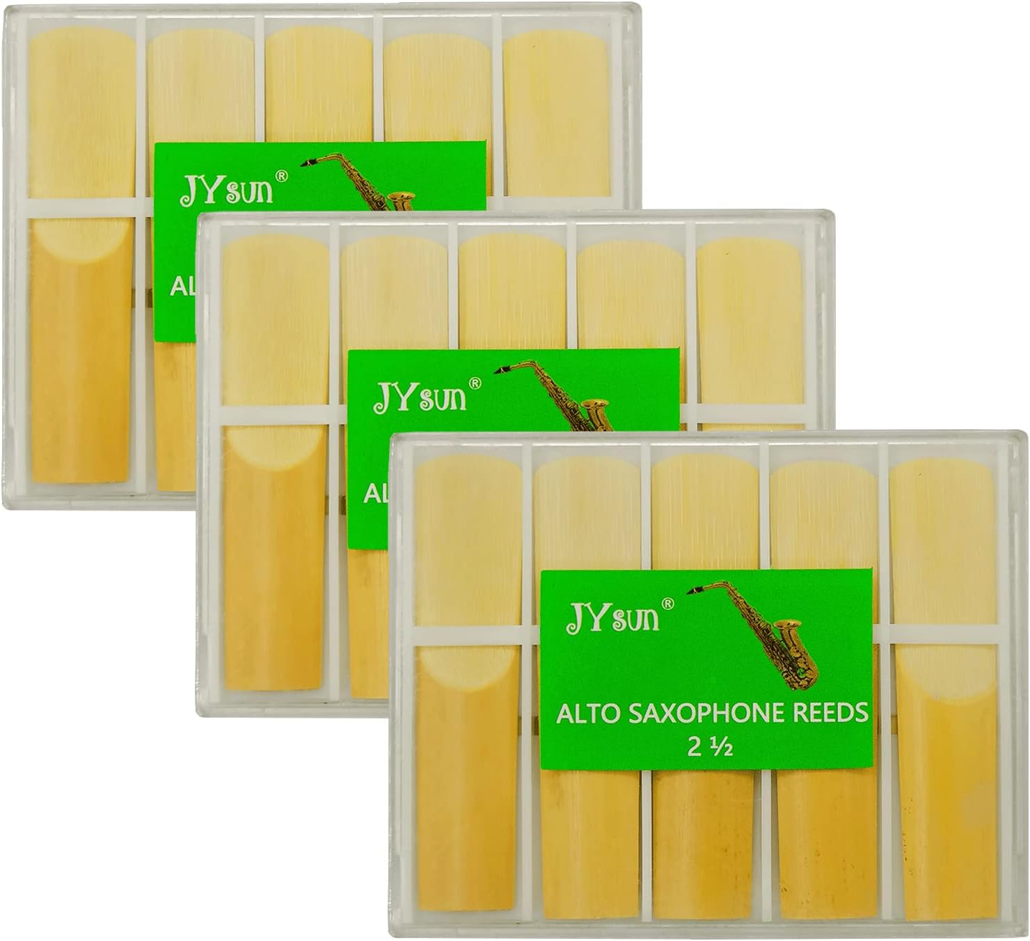 Saxophone Reeds 2.5 Alto Sax 30pcs Reeds for Saxophone Alto