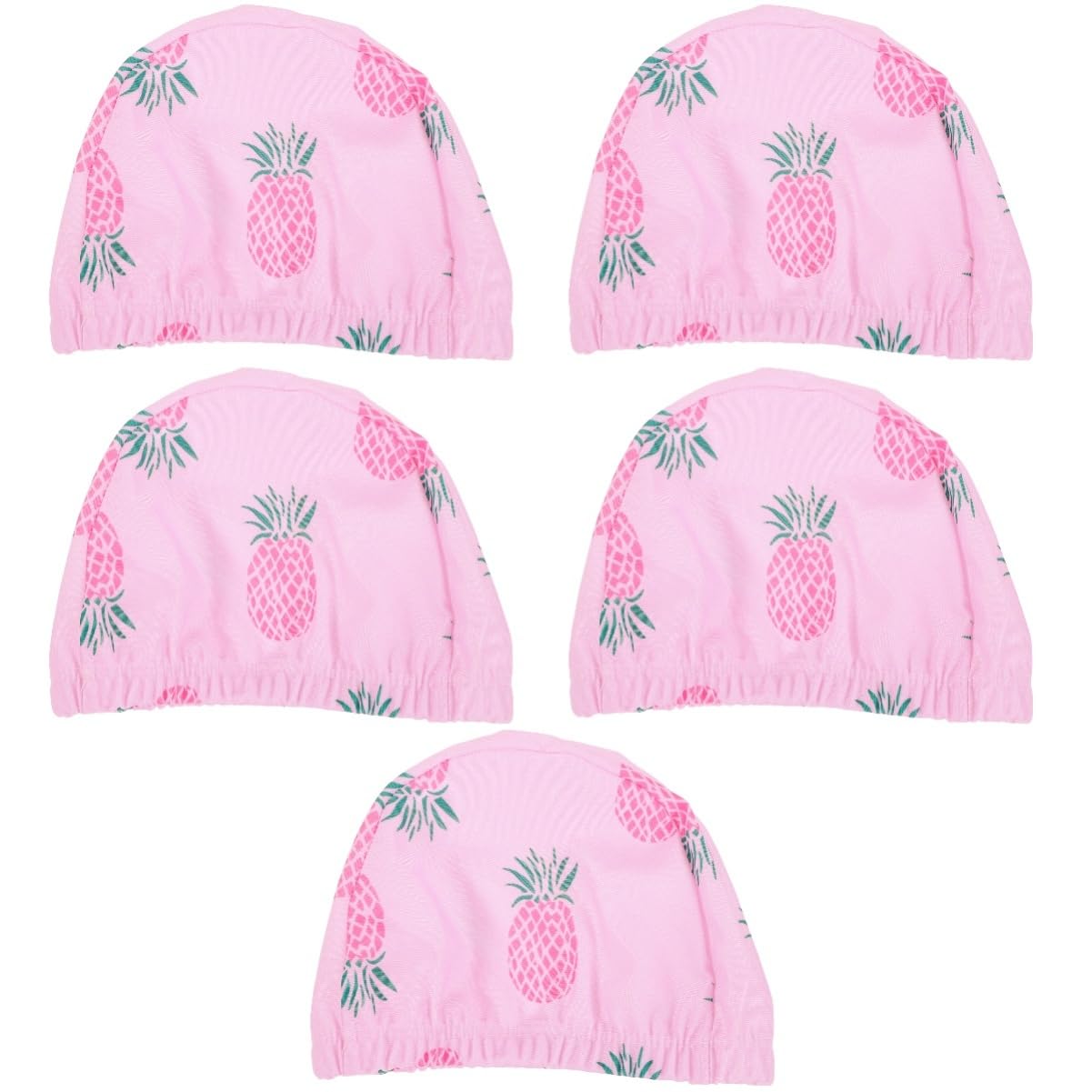 Yardwe 10piezas Gorro De Natación Elástico para Diseño Divertido De Piña Gorro Flexible y Transpirable para Piscina y Actividades Acuáticas