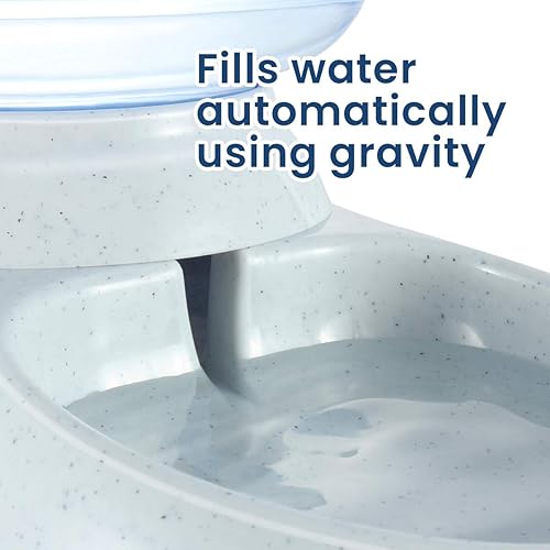 Vista 10 de Zento Deals Alimentador automático autodispensable para mascotas, recipiente de almacenamiento para reponer alimentos de alta calidad, gravedad