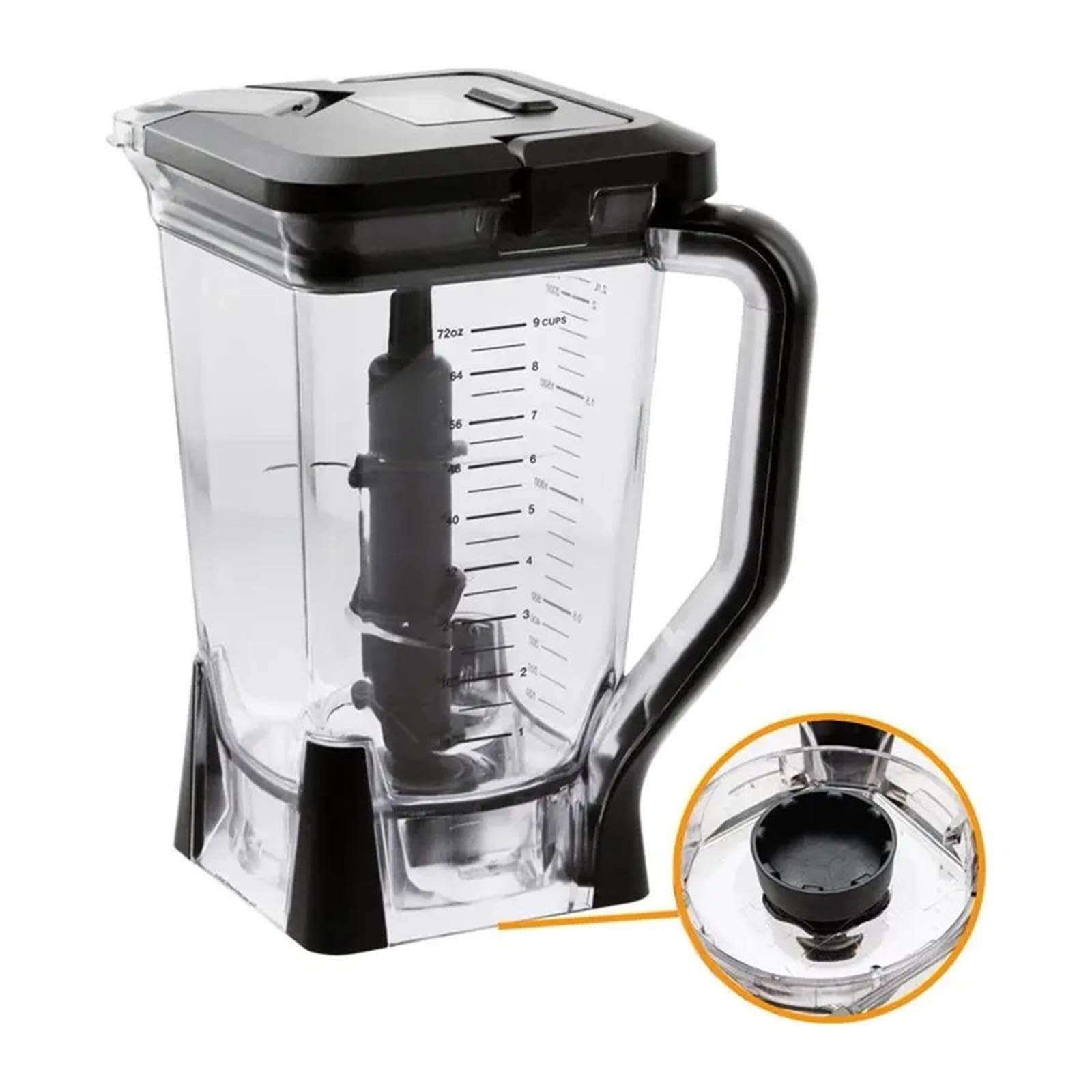 Genérico Jarra de licuadora XL de 72 oz con Tapa Compatible con Ninja BL660