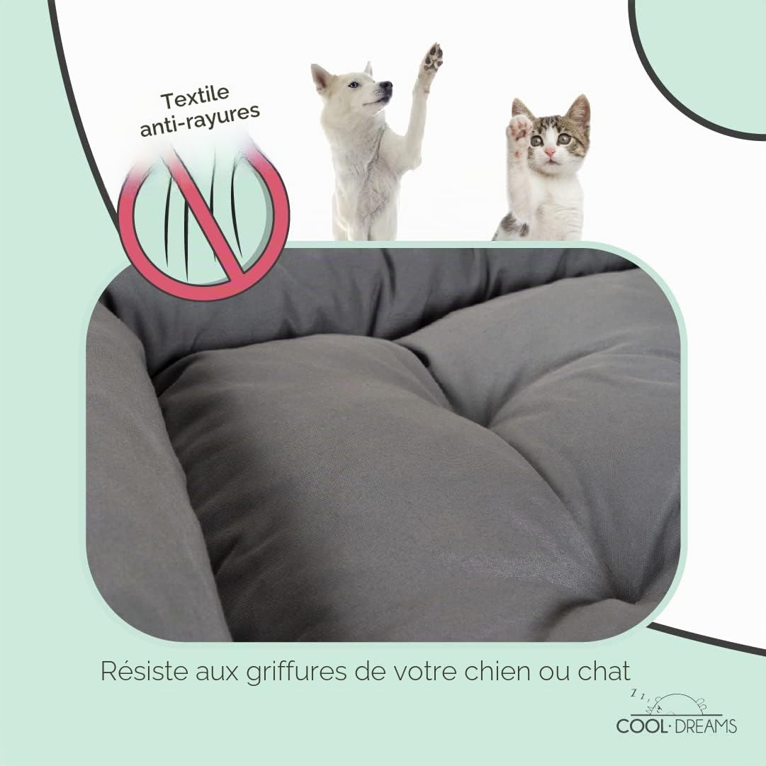 Lit surélevé Anti-Stress pour Chiens et Chats s'adapte à Votre Animal (3 hauteurs) Idéal pour Toutes Les Tailles Savannah CoolDreams