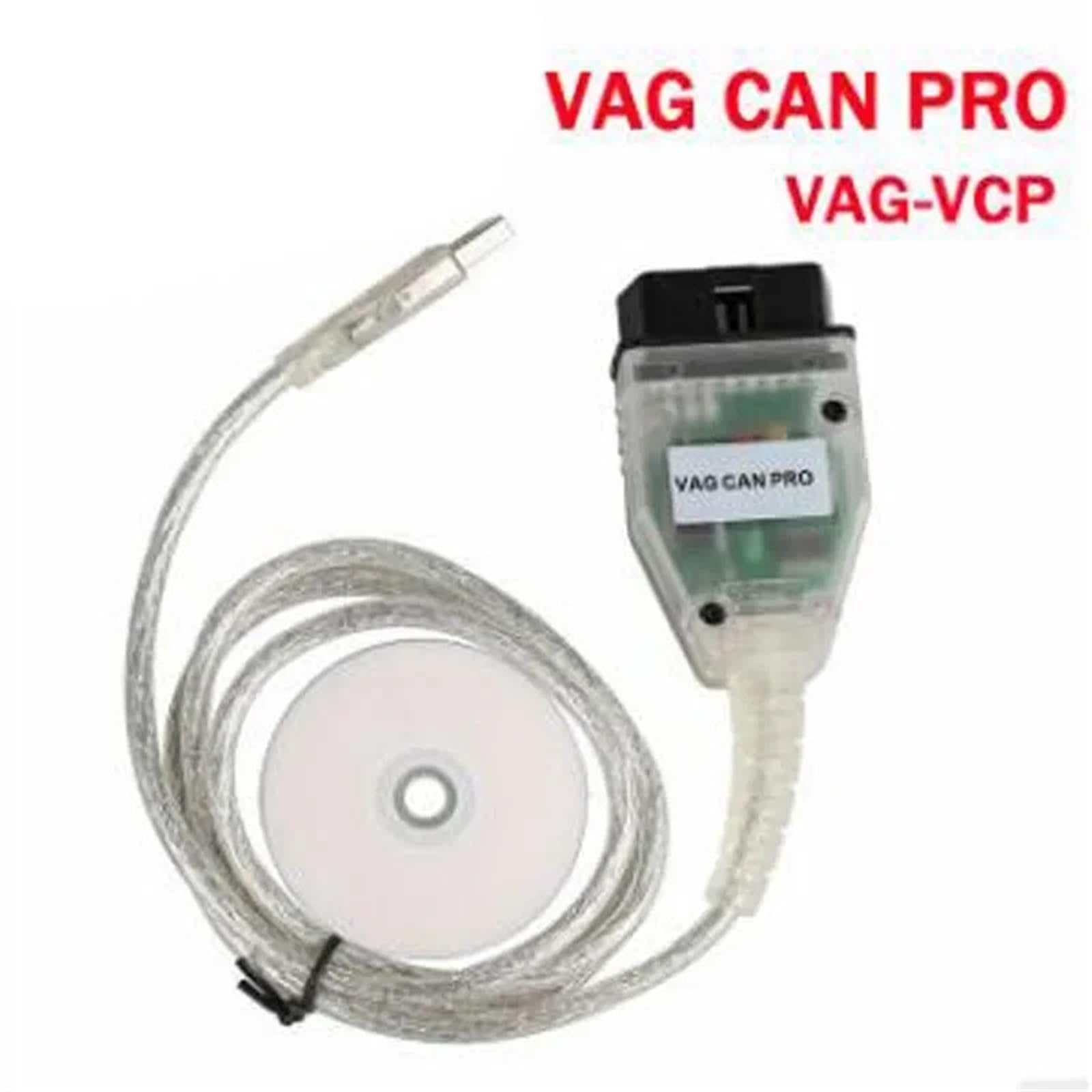 VAG CAN PRO V5.5.1 z chipem FT245RL SJA1000T ALMEL749, interfejs diagnostyczny VCP OBD2, kabel USB kompatybilny z liniami CAN Bus UDS K.(bez klucza)