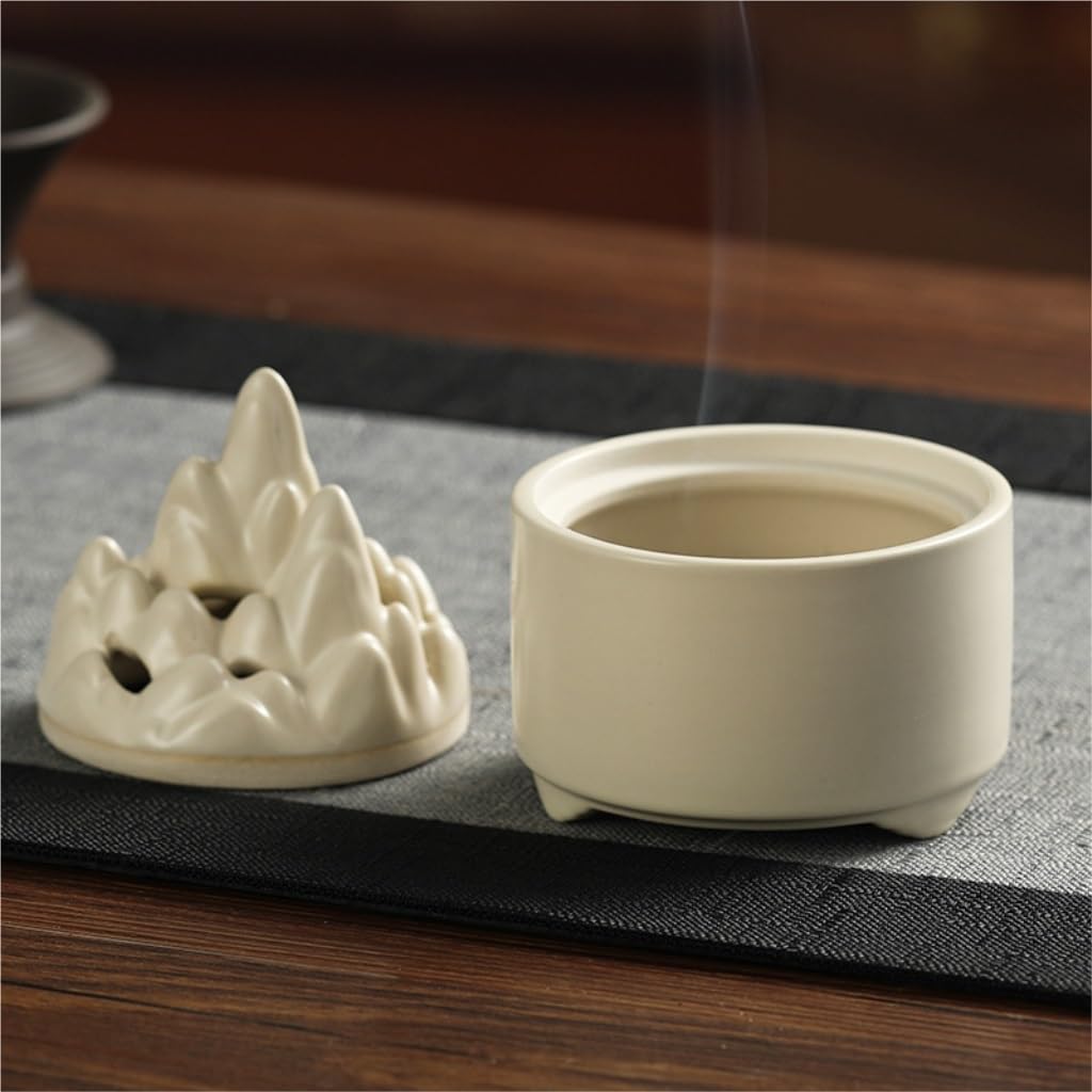 Amazon.co.jp: 使いやすさを追求した ホワイトセラミック香炉家庭用