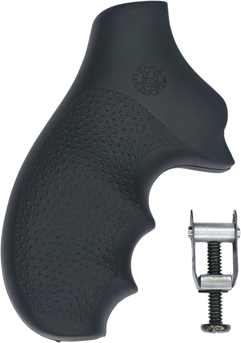 Hogue Rubber Monogrip Revolver Grips with Finger Grooves for Ruger SP101, Black - 81000