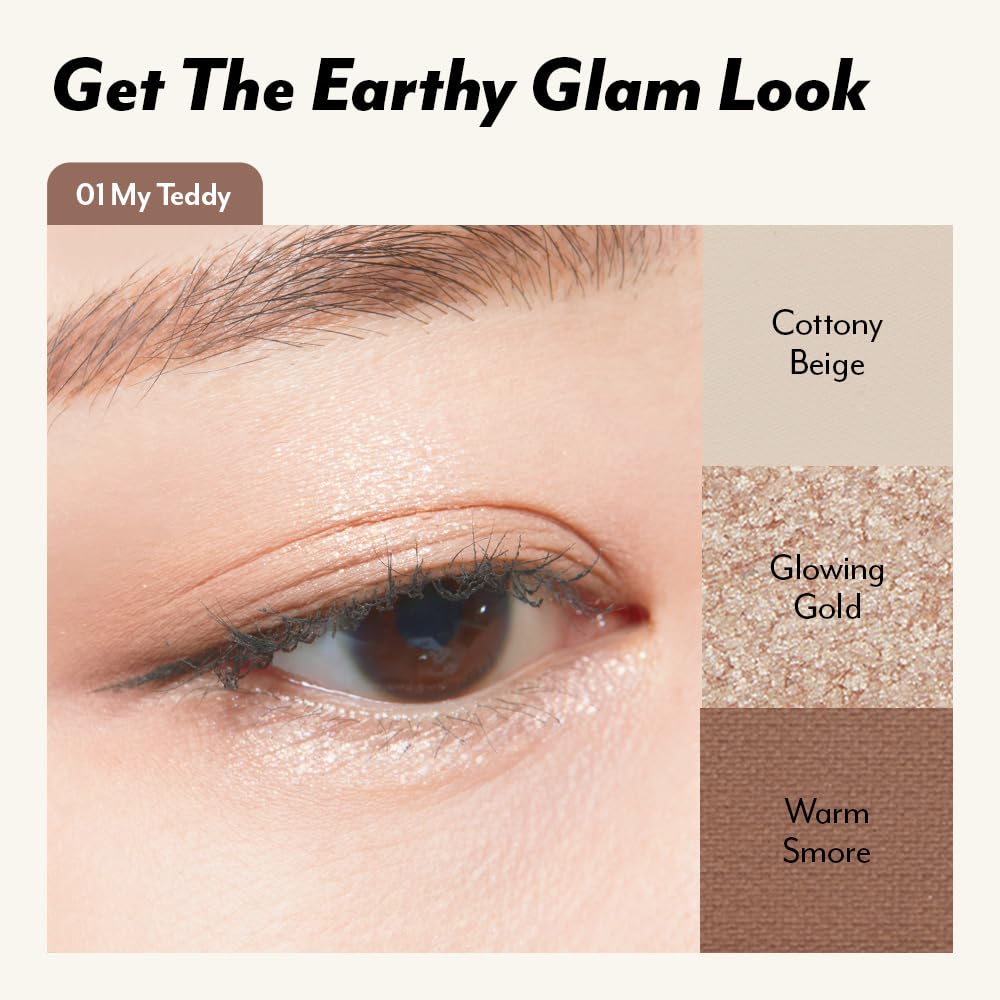 I'M MEME Wonder Soft Layer Palette - 7 Shades | Portable Size, Versatile, Blendable, Neutral Colors with Soft Texture, 01 My Teddy, 0.23 Oz - Image 5