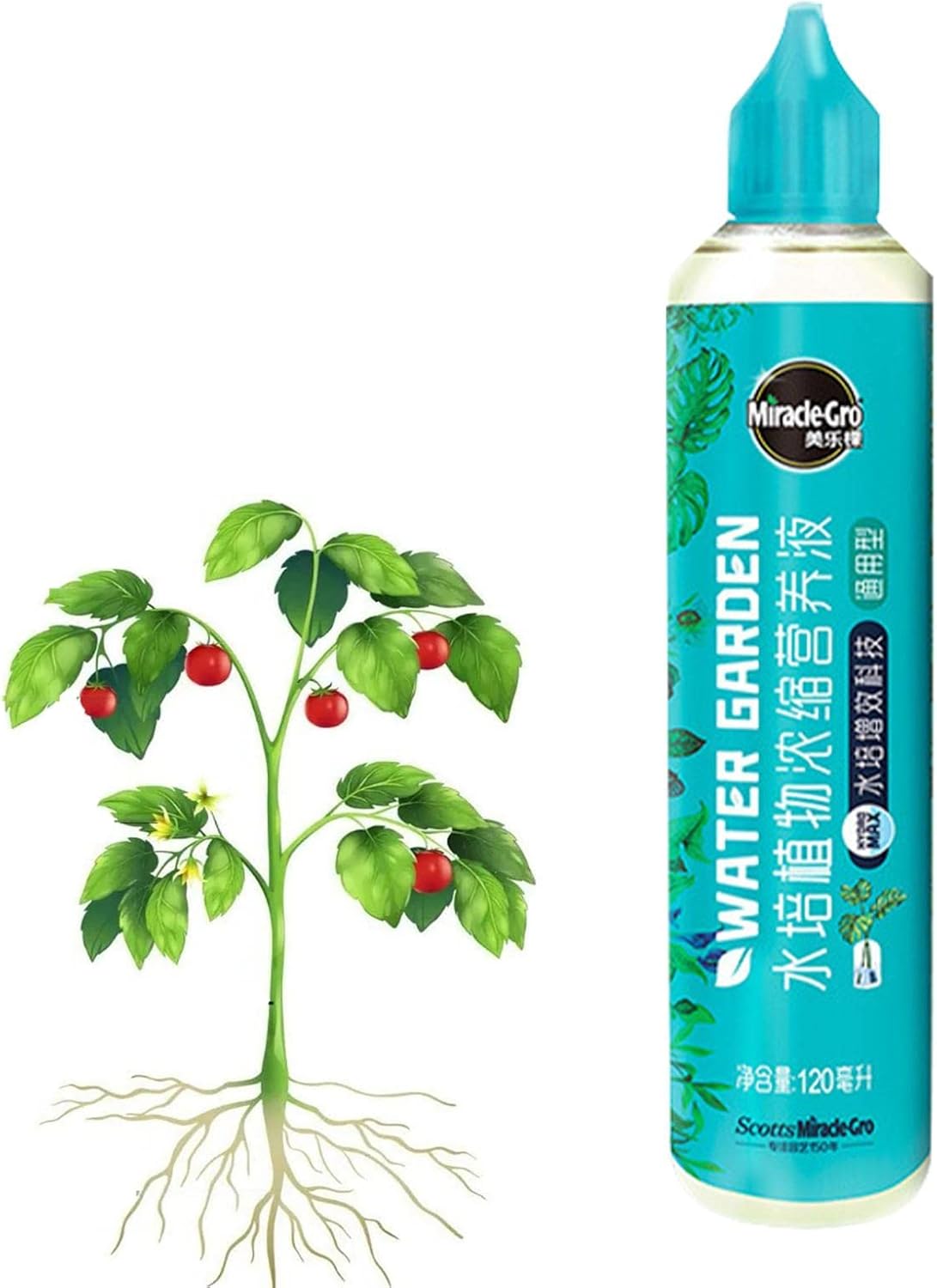 tacery Hydroponic Nutrient Solution, 120ml Concentrated Vegetable