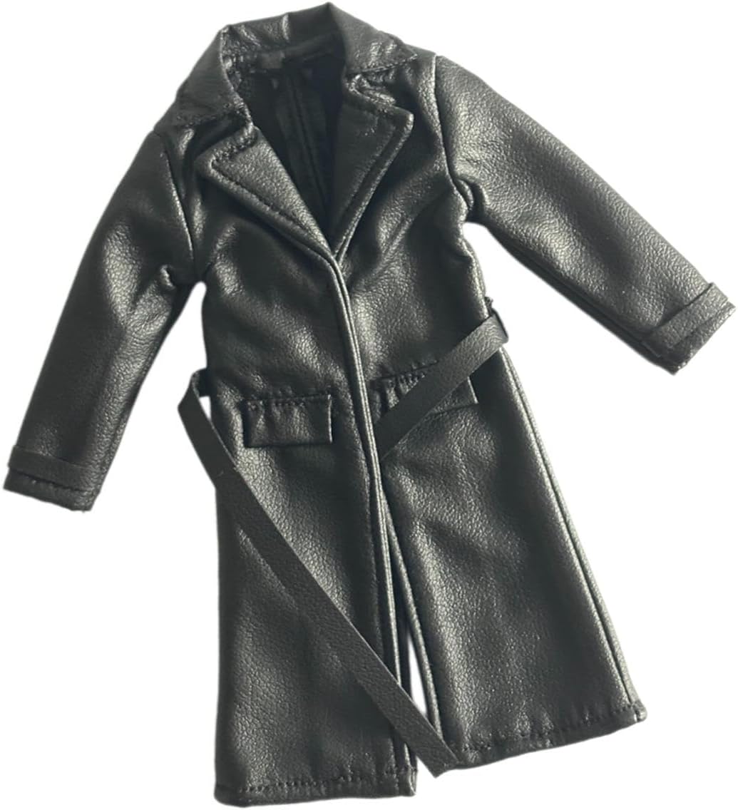 5セット1/12 男性フィギュア用ロングウィンドブレーカー ドール用装飾品 手作り服 ドール用ジャケット 6インチ