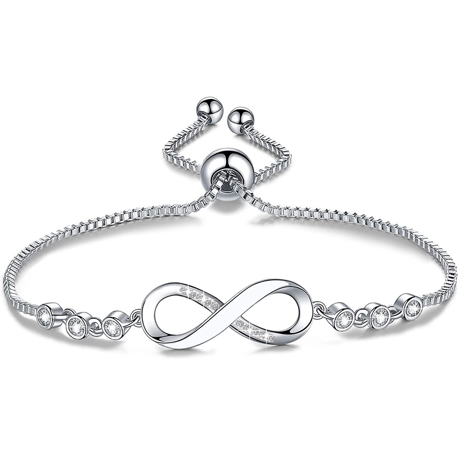 REMELInfinity Bracelets for Women, Birthday Jewelry Gifts for Mom Women Daughter Girls