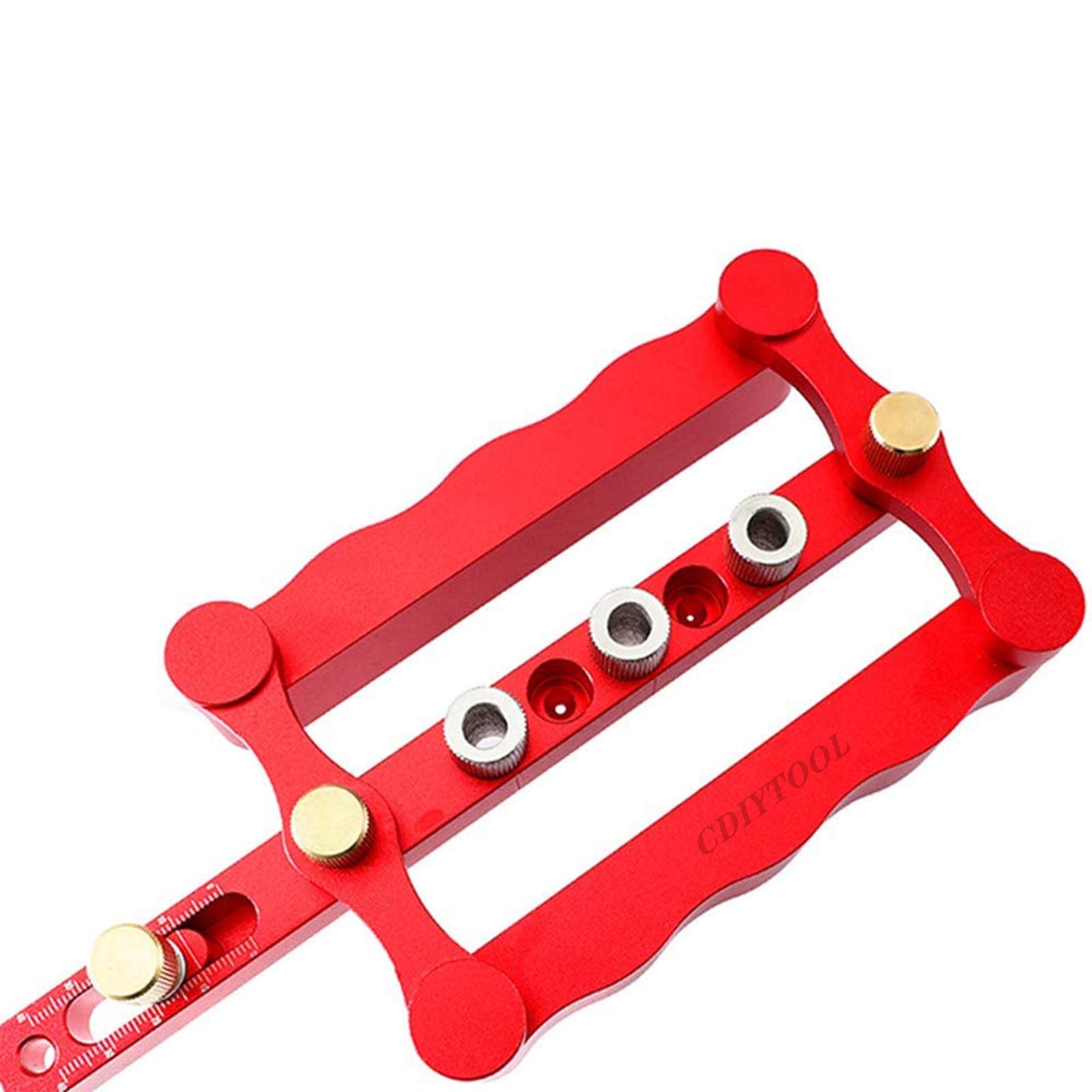 CDIYTOOL Selbstzentrierendes Dübelschablonen Set, 6/8/10mm, Holzdübel Bohrvorrichtung, Holzbearbeitung,Positionierer,Werkzeug, Bohrvorrichtung, Holzdübellocher, Lokalisierer, Tischlerwerkzeuge, 13pcs