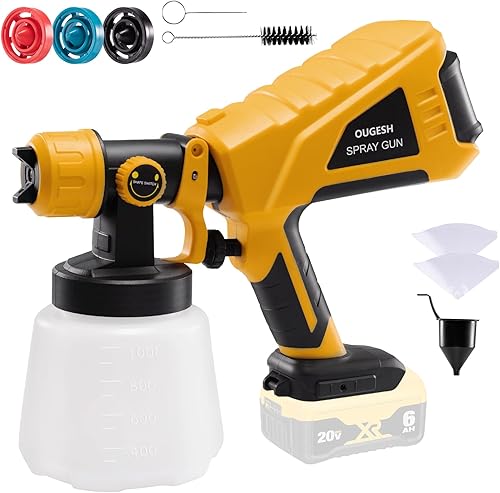 Pulverizador de pintura inalámbrico para Dewalt 20 V MAX Batería Airless Electric HVLP Pistola de pintura en aerosol Herramientas para pintura de