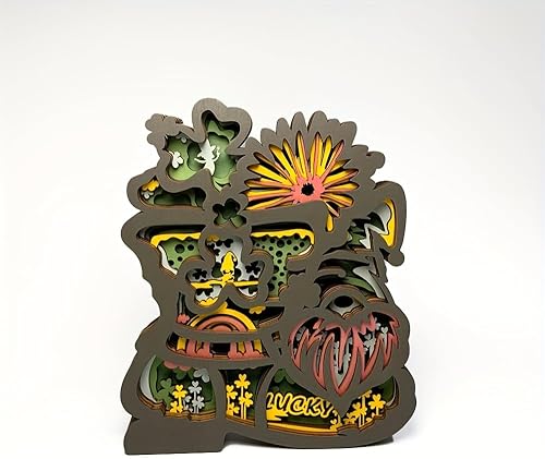 Tivisiy Tallado de animales de madera 3D, decoración de nutria, decoración de cabaña, estatuas de animales de madera, decoración de pared rústica