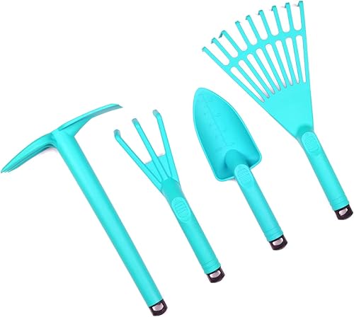 Juego de herramientas de jardín Mintra (verde azulado)