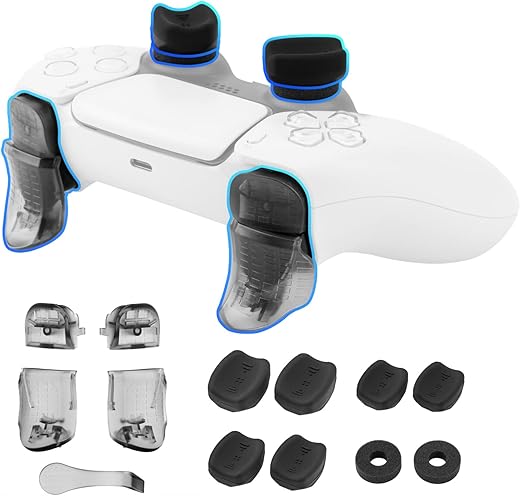 NiTHO PS5 FPS Gaming Kit for PlayStation 5 Dual Sense Controller Customizing Kit with Thumb Grips Ergonomic Button Trigger Precise Aiming Kit