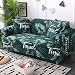 M-YN Sofa Überwürfe Sofabezug Flexible Sofabezug Polyesterfaser Druck 1/2/3/4 Sofabezug Möbelschutzbezug (Schwarz, Grün, Weiß) (Color : Green, Size : 235 * 300cm)