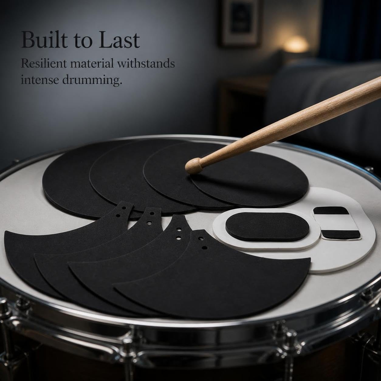 Schlagzeug-Dämpfer-Set, Übungsdämpfer, 10''12''14''16''22''