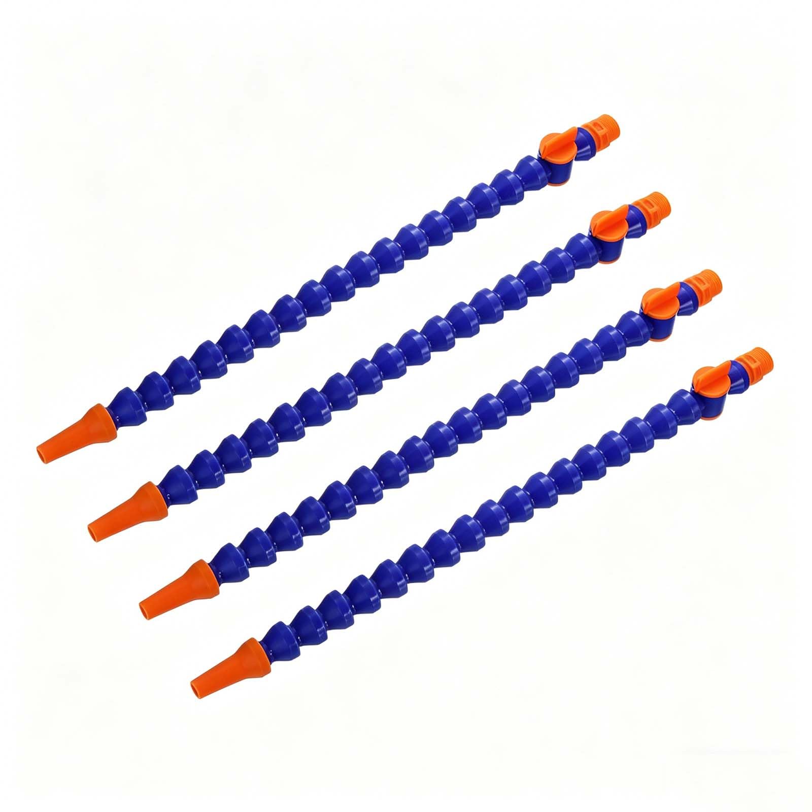 Wyqxty Men's With Switch Flexible Coolant Pipe Plastic Flexible Coolant Nozzle Hose, 4Pcs, 1/4-1/2In 200-700Mm, Cnc Milling Lathe(,1/4 200Mm)