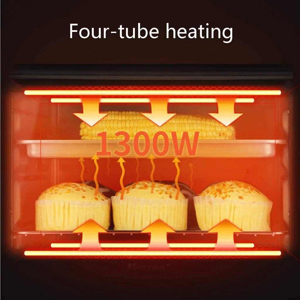 Toaster Oven, Multi-function Stainless Steel Finish with Timer - Toast Bake Broil, Natural Convection 1300 Watts of Power