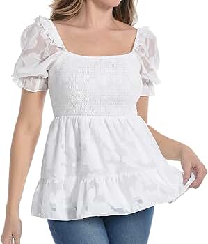 美品 JACQUARD PEPLUM PUFF RIBBON TOPS JACQUARD PEPLUM PUFF RIBBON TOPS - BIRTHDAY BASH