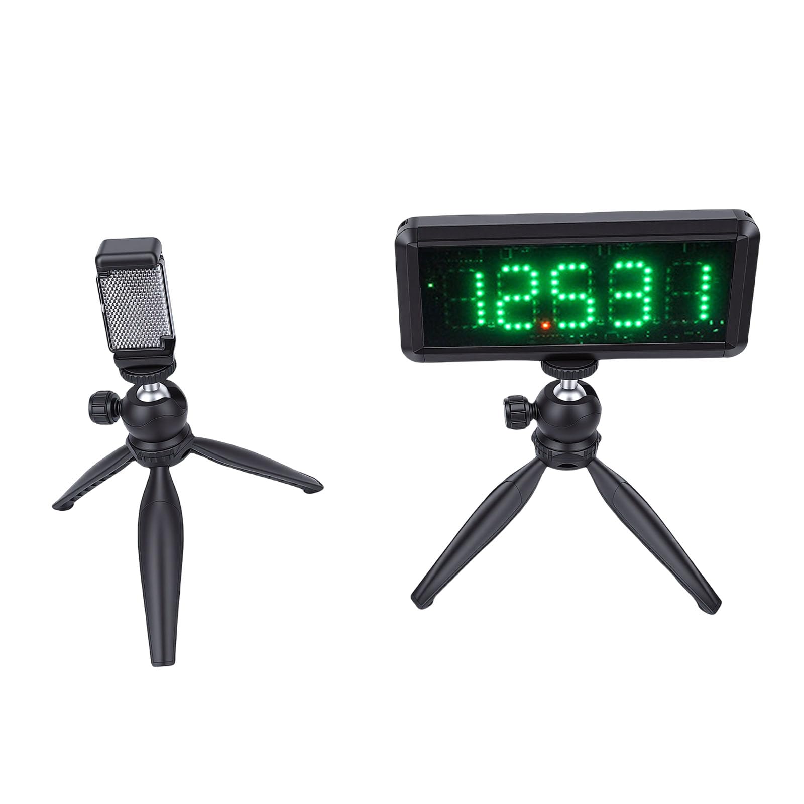 banapoy Minuterie de Sprint Mise à Niveau 2026 pour Piste, Horloge de Course sans Fil Portable et Précise avec écran LED Vert à 5 Chiffres, Chronomètre pour Entraînement de Vitesse, Course de Moto,