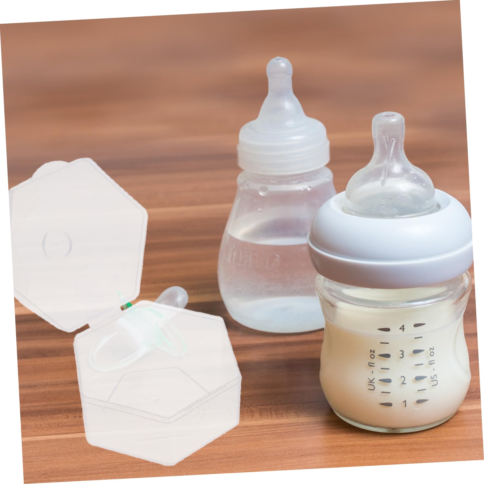 Toddmomy Pacifier Holder Case Set 10pcs Pp Pacifier Storage Box for Easy Viewing and Cleaning