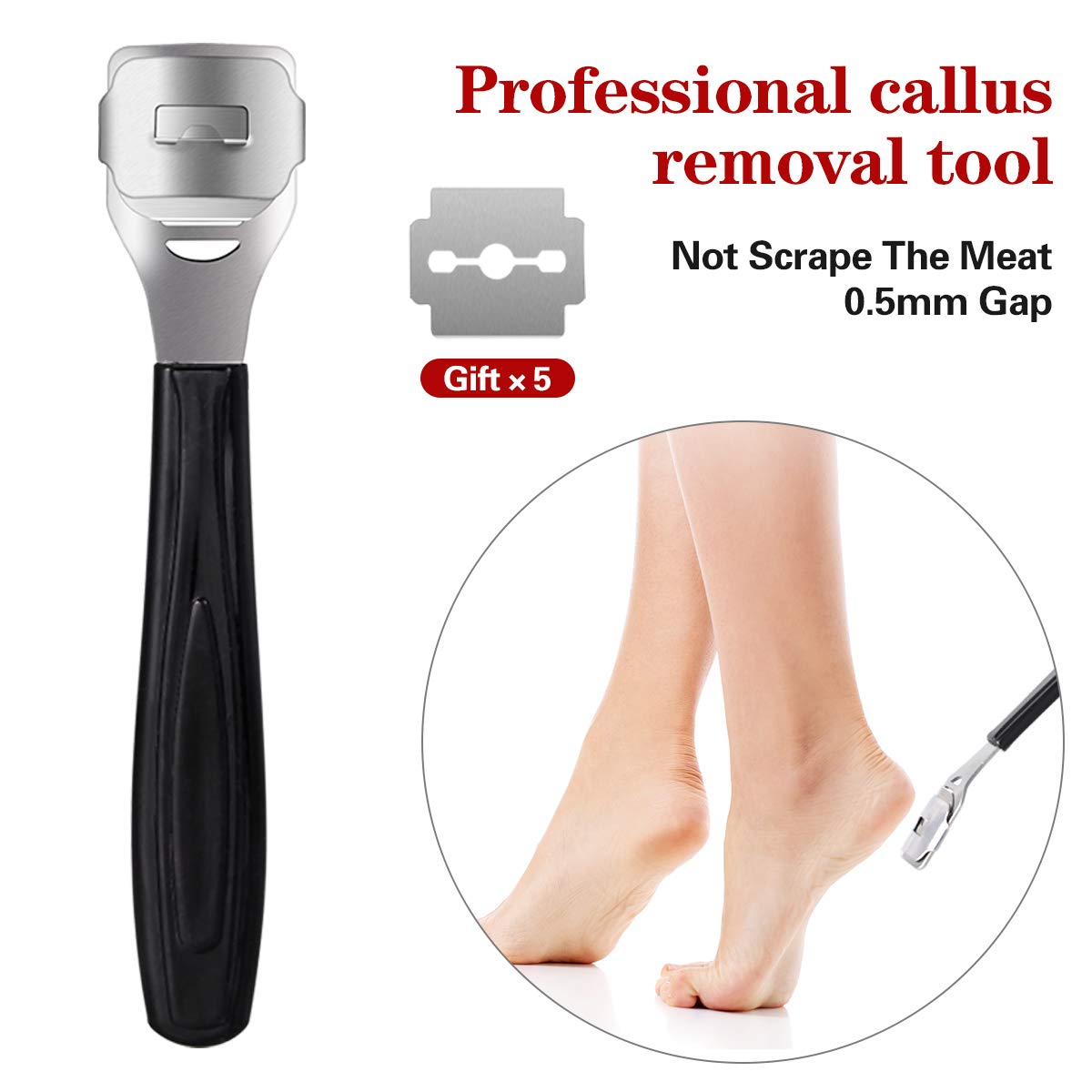 Kit de Pedicura, Lima de Pies- 20 en 1 Profesional Kit de Herramientas de Pedicura Conjunto de Pie de Acero Inoxidable Escofina de Pie Remover la Piel Muerta Para el Cuidado de los Pies en Hogar