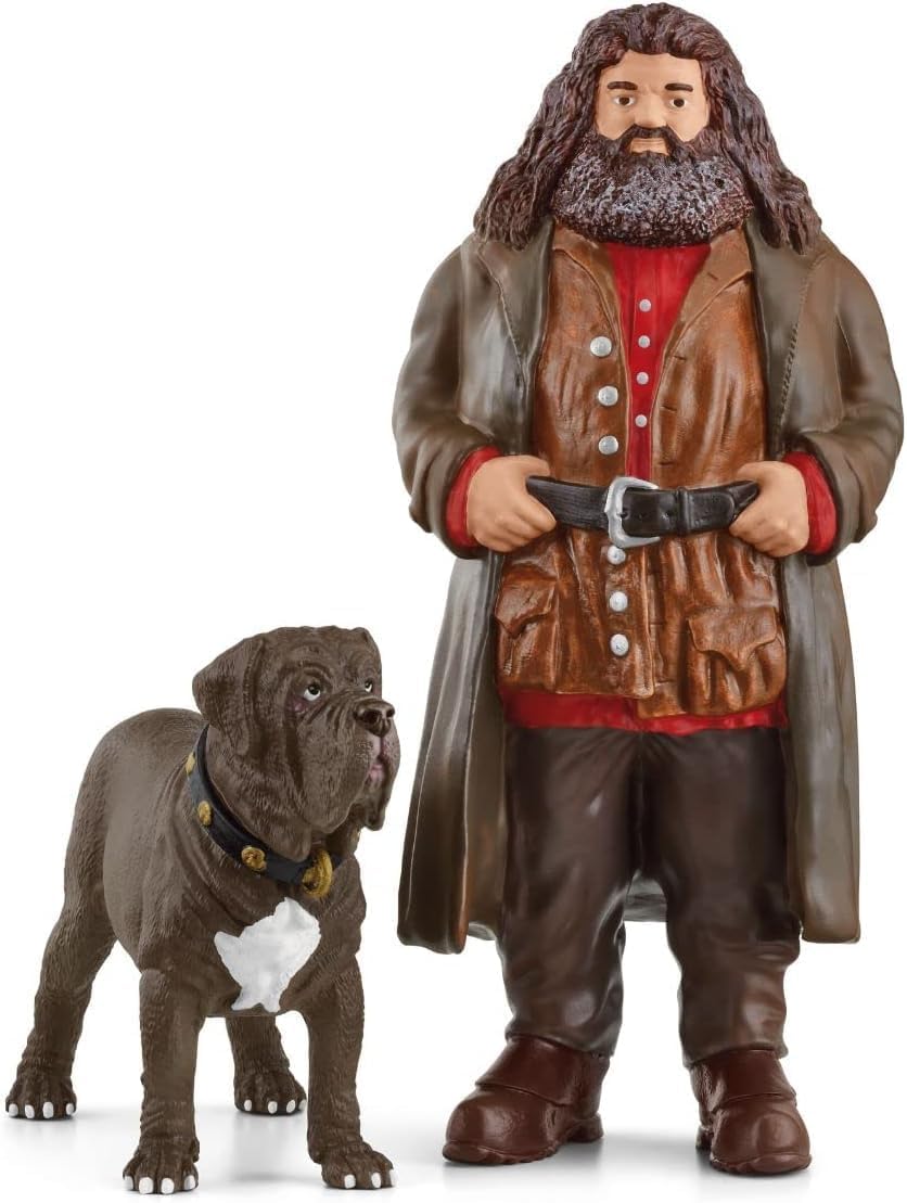 Hagrid & Fang Figurine Set - Realistic Harry Potter Models for Fans and Collectors, Ideal Gift for Kids Ages 4+