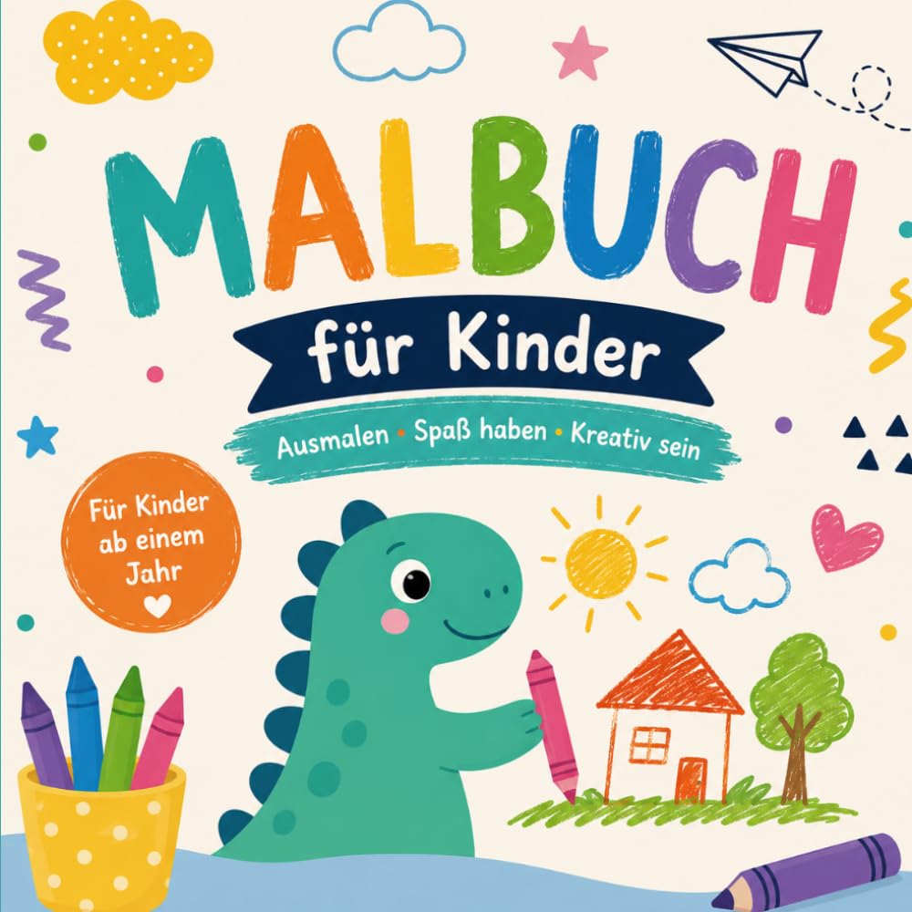 Malbuch: Zum Krizeln und Malen lernen
