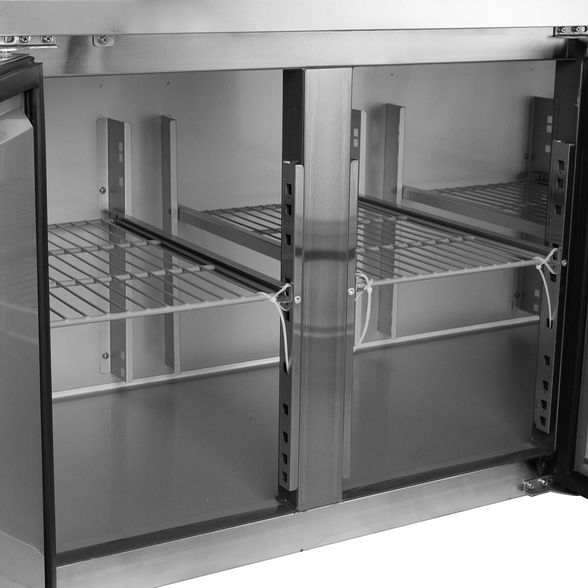 GastroHero Table de congélation ECO 4/0 avec dosseret - GN 1/1 | CHR Fournitures de la restauration