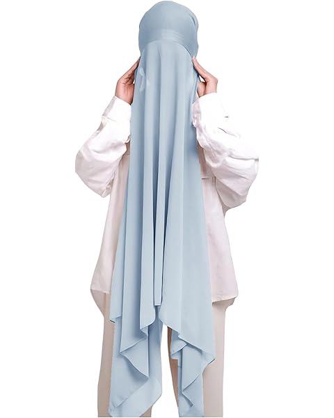 Lina & Lily Muslim Chiffon Instant Hijab Head Scarf with Matching Tie Back Jersey Undercap