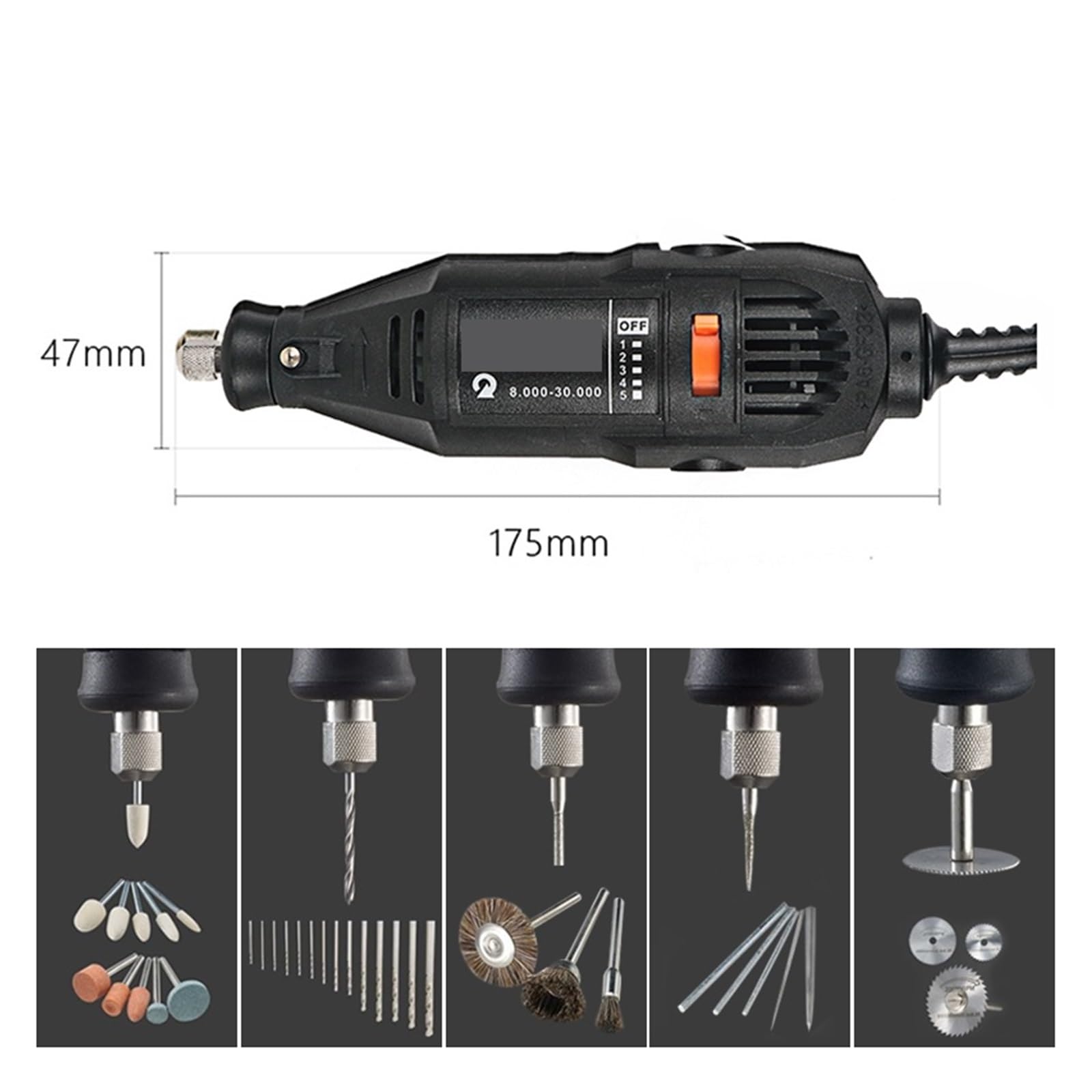 Set de soldadora por puntos, Taladro eléctrico grabador, Mini herramienta, taladro eléctrico, Mini for herramientas rotativas con Accesorios de herramientas eléctricas Para taller al aire libre(Group