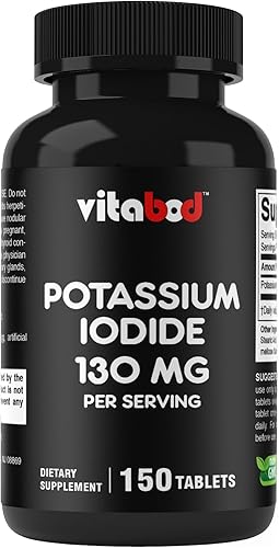 Vitabod Suplemento dietético de yoduro de potasio 130 mg por porción - 150 Tabletas