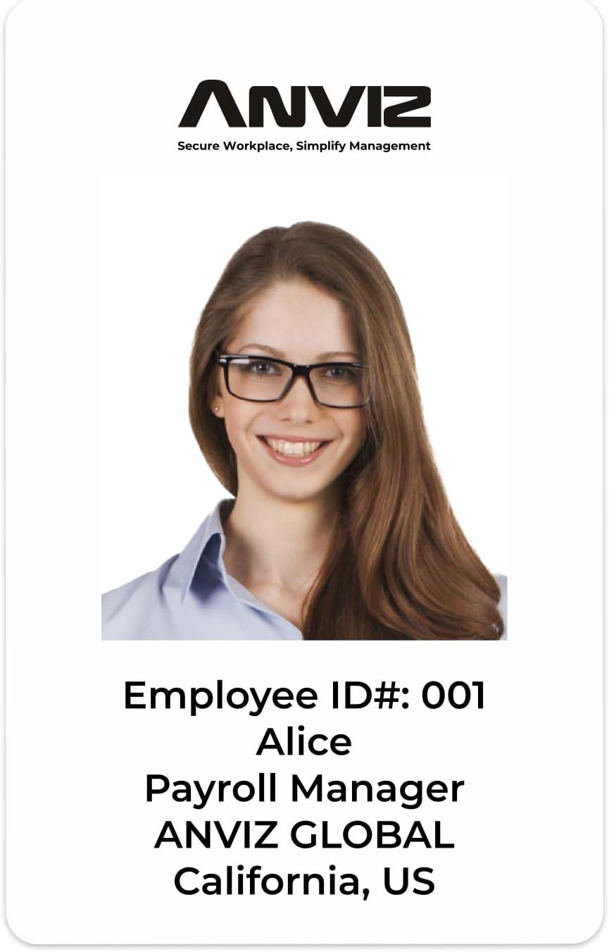 ANVIZ Proximity RFID Card Custom for Time Clock, 125kHz EM