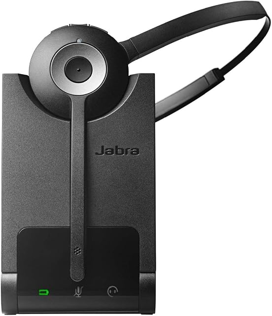 Jabra Pro 930 MS DECT Wireless On-Ear Mono Headset - Skype for Business Certified with Noise-Cancellation and All-day Battery - For use with Softphones in UK/HK/SG Regions