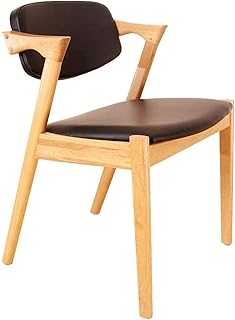 poltrone GSN De Madera Maciza Silla de Comedor Minimalista Silla Moderna Roble Blanco Z Ocasional Creativa de Restaurante Silla (Color : Default)