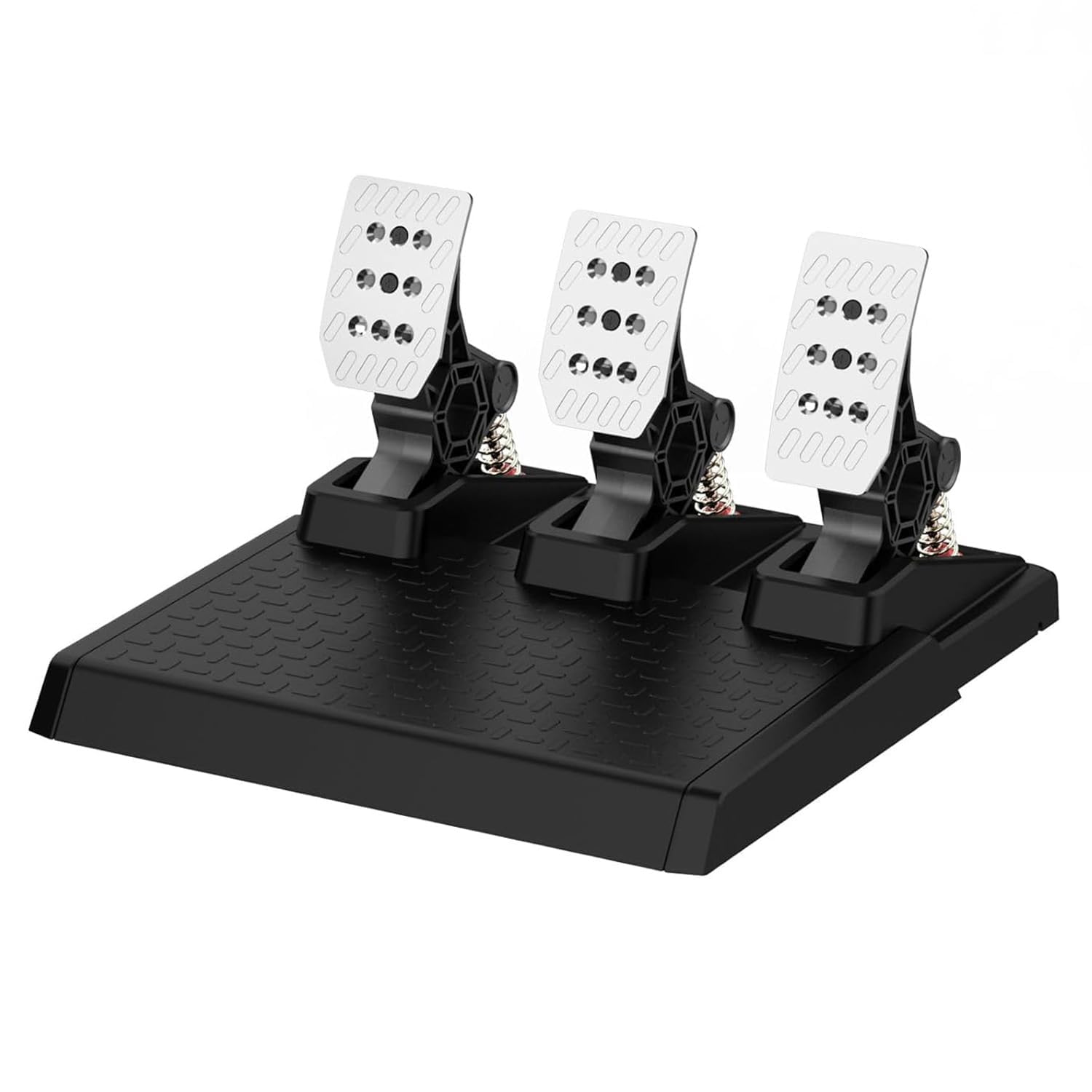 NBCP Gaming Lenkrad Pedale mit Hall-Effekt-Sensor, PC Gaming Lenkrad Pedal Set, Austauschbare Federn, Verstellbar, Langlebig, Kompatibel mit PC Win11/Win10/Win7