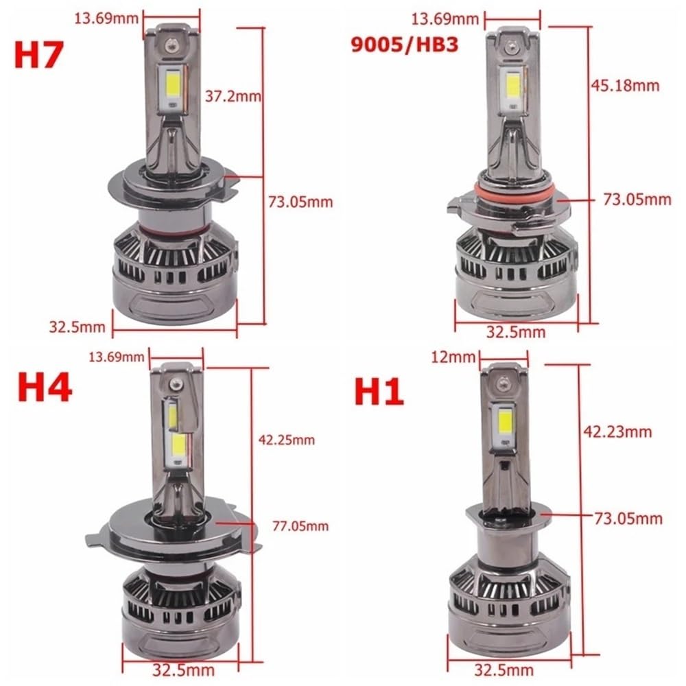 2 SZTUK 130 W H7 H11 H4 Reflektor 18000 LM H1 9005 9006 9012 LED Światła przeciwmgielne H4 Żarówki samochodowe(9012(HIR2))