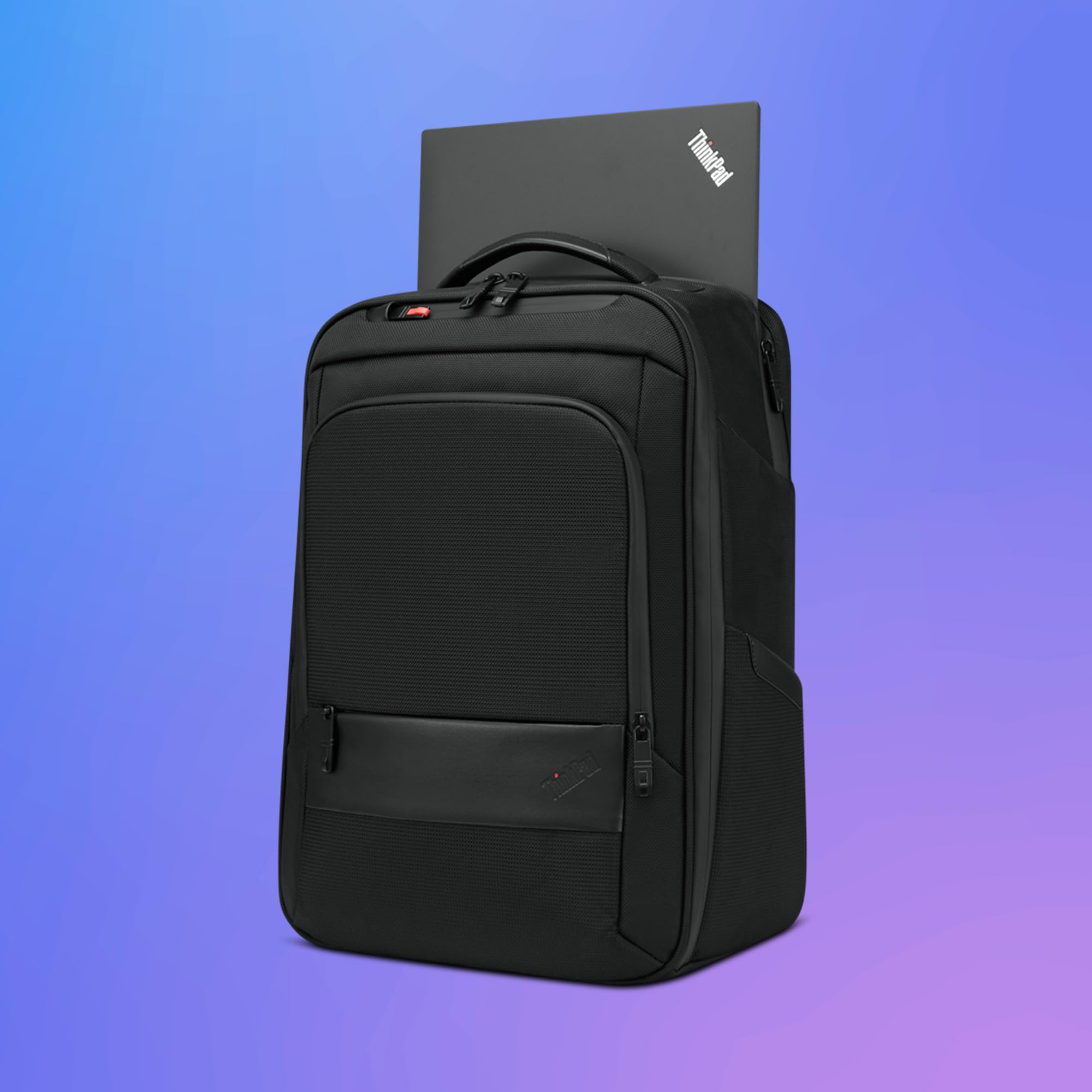 Lenovo ThinkPad Professional Backpack Gen 2 Zaino Laptop 16", PET riciclato, Scomparti imbottiti, Workstation frontale, Fascia trolley, per Business/Viaggio/Ufficio – Nero
