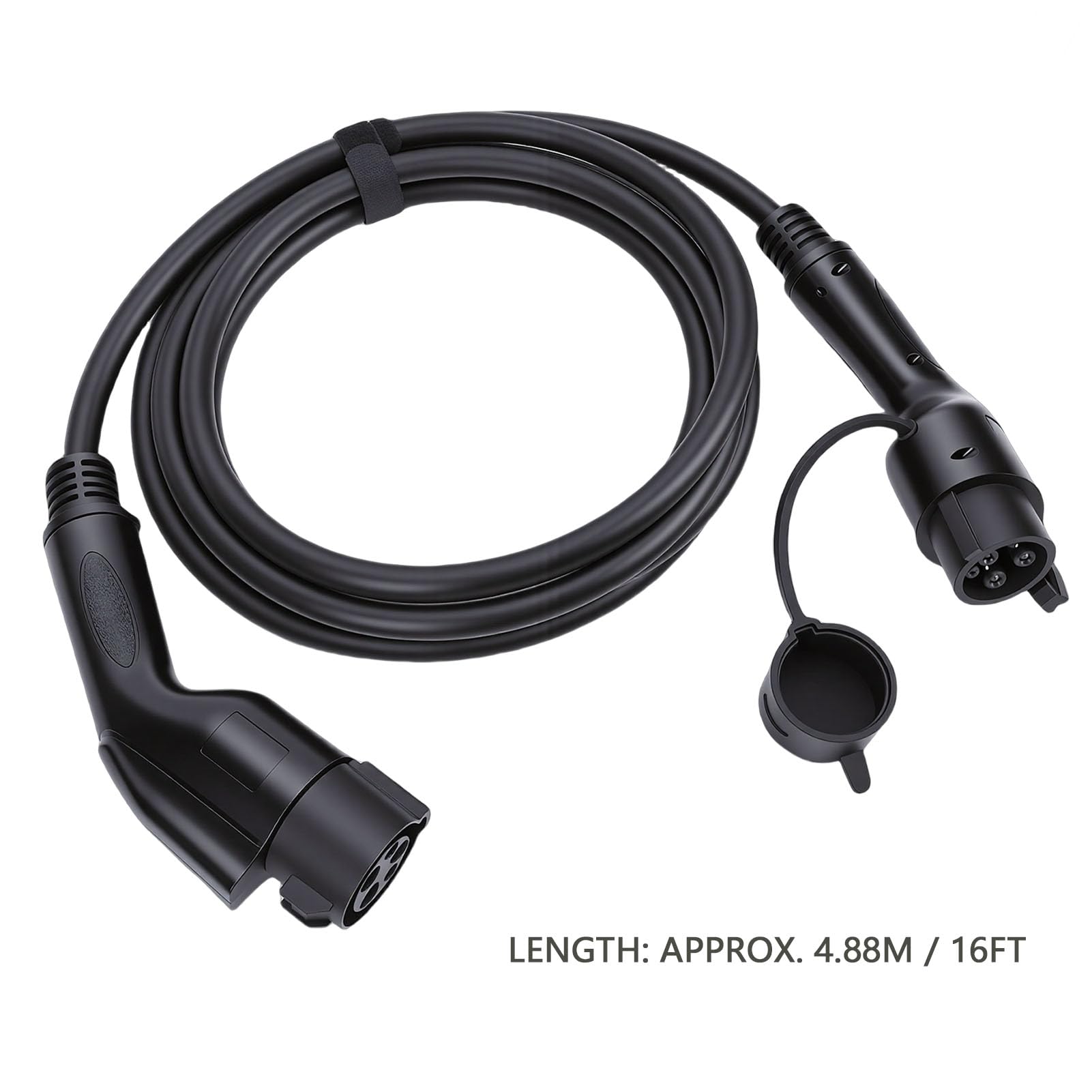 Akozon Cable de Carga J1772 EV, Cable de Extensión de Cargador de Coche, Carga Flexible para Múltiples Modelos EV de 16 Pies