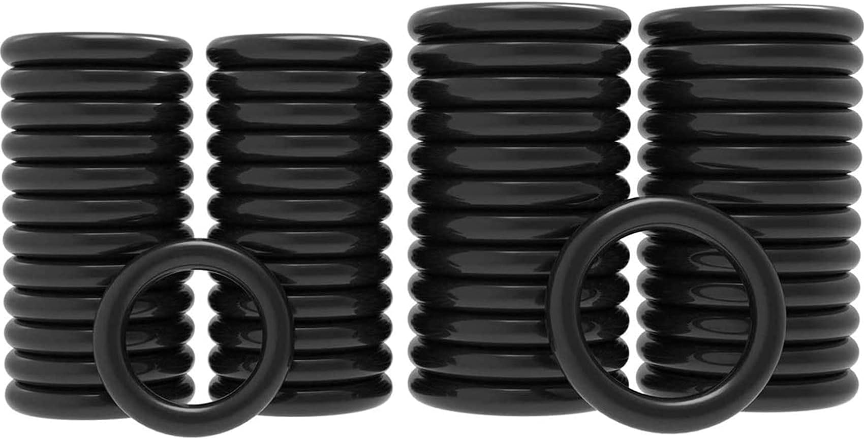 PAGOW 50 Pack O-Rings Power Pressure Washer Replacement for 1/4 inch, 3/8 inch, M22 Quick Connect Coupler (25pcs for 1/4" + 25pcs for 3/8")