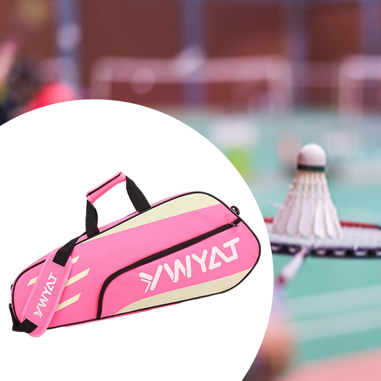 Sac de Raquette de Badminton Sac fourre-Tout de Tennis Sac de Tennis Multifonctionnel étanche Sac de Transport de Raquette pour Raquettes de Badminton