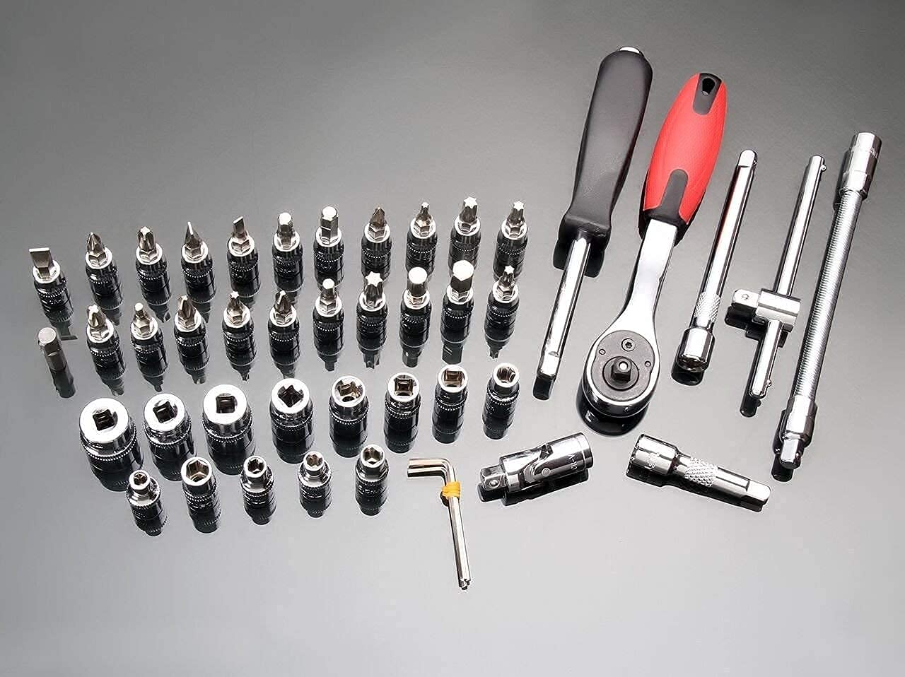 Krupanidhi 46 in 1 Pcs Tool Kit & Screwdriver and Socket Set Multi Purpose Combination Tool Case Precision Socket Set 2