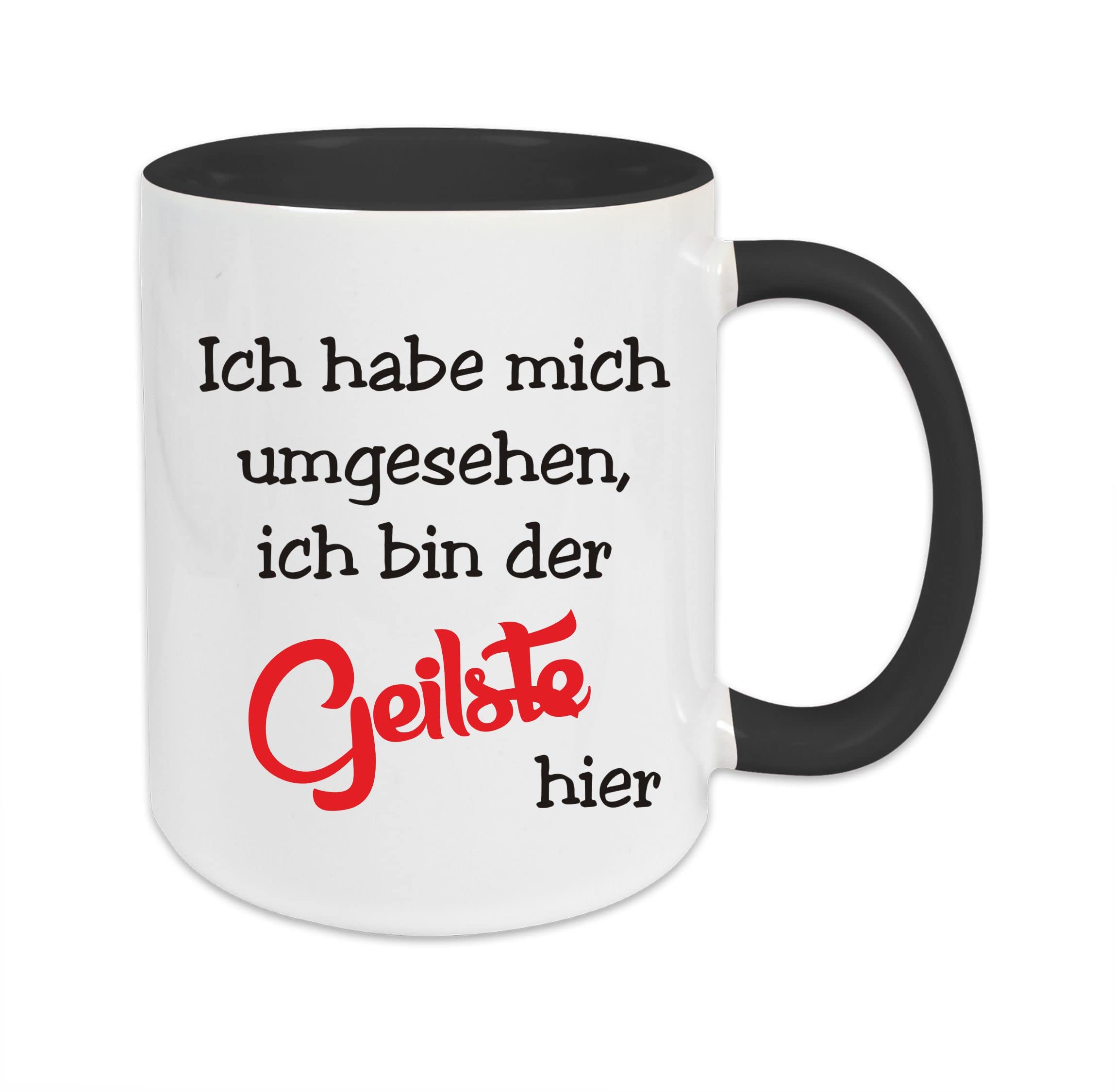 Kaffeetasse 'Ich Bin Der Geilste Hier' – Lustiger Büro-Spruch, Spülmaschinengeeignet