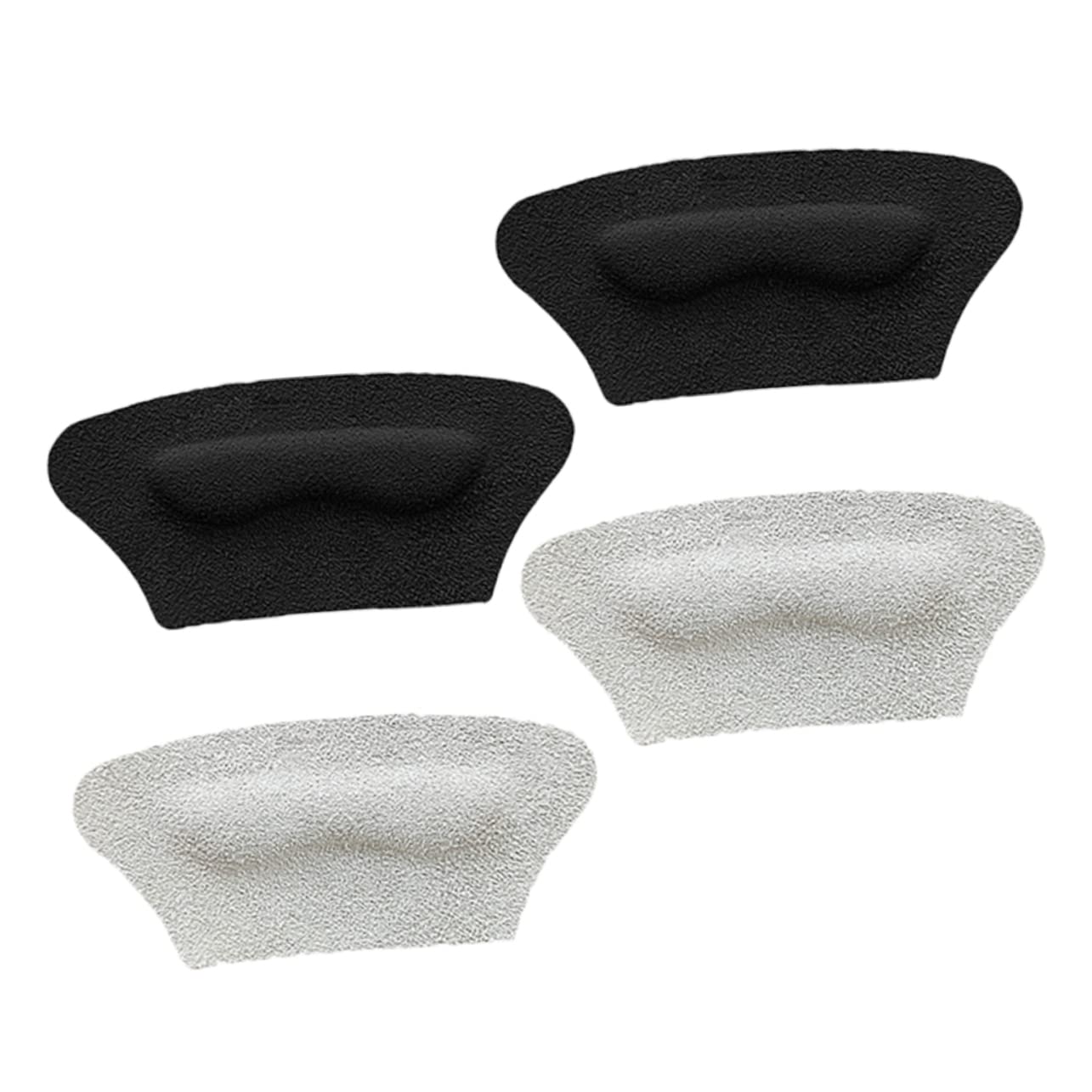 SOLUSTRE 10paare Selbstklebende Fersenpolster Für High Heels Weiche Unsichtbare Ferseneinlagen Linderung Von Fußschmerzen Und Rutschfestigkeit Für Damen-schuhe Schwarz Und Beige