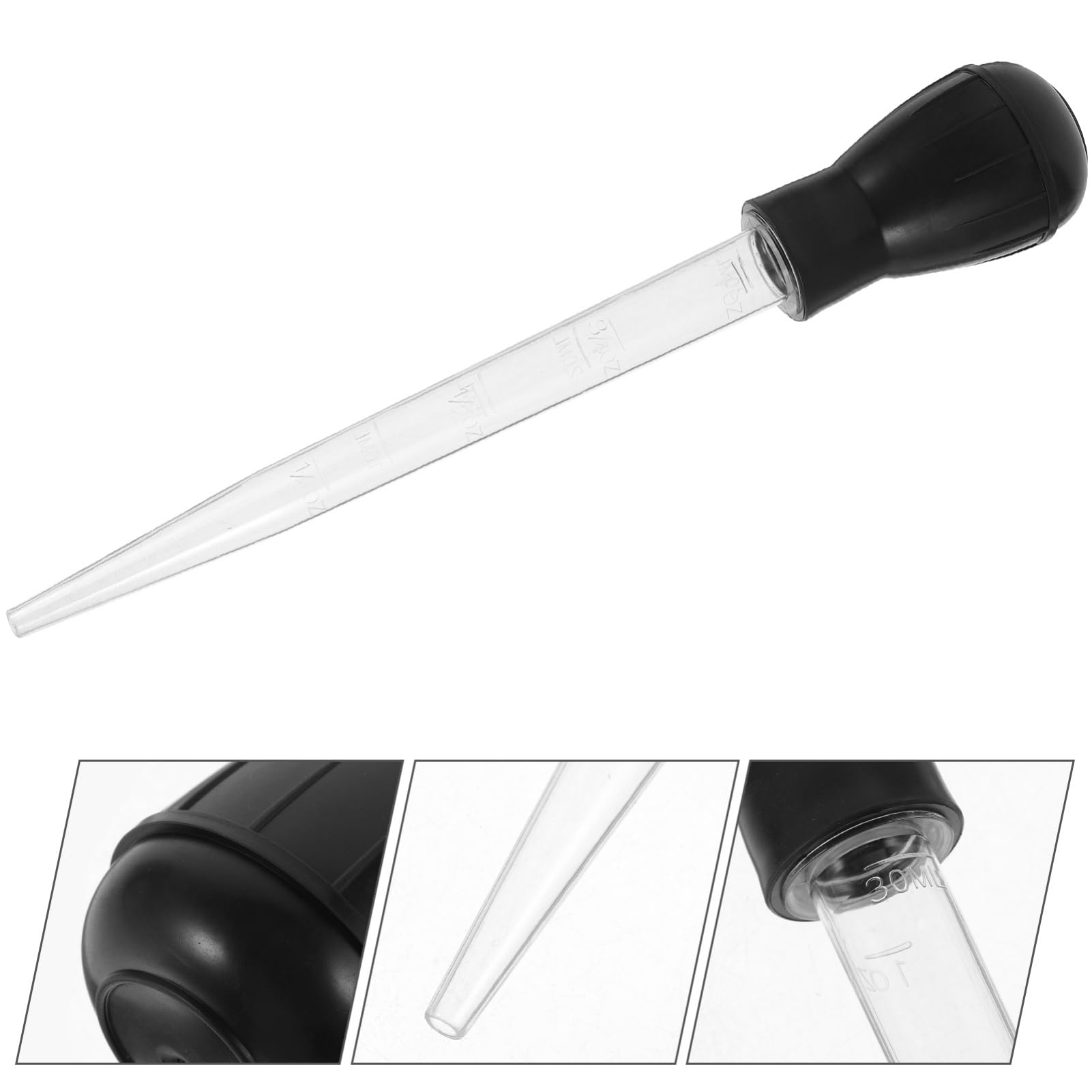Garneck Turkey Marinade Baster Flavor Injector Reusable Plastic for Meat Cooking for Thanksgiving Bbq and Holiday Meals
