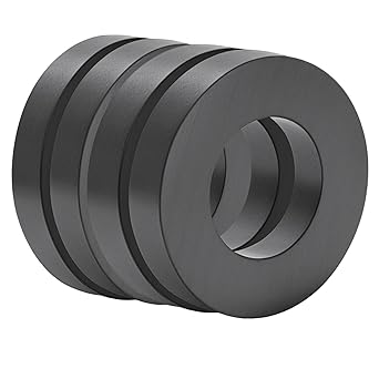 Large Magnet - Grade 10 Big Magnets Heavy Duty, OD60 x ID32 x 10mm Strong Round Magnets for Industry Science, School (4)