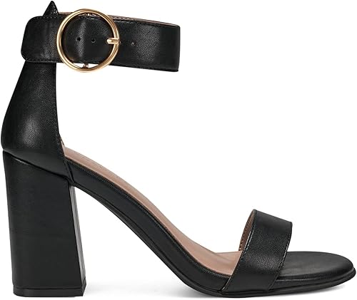 Miniatura 2 de Aerosoles Sandalias de tacón Lawrence para mujer, color negro, talla 9.5 ancha, Negro -