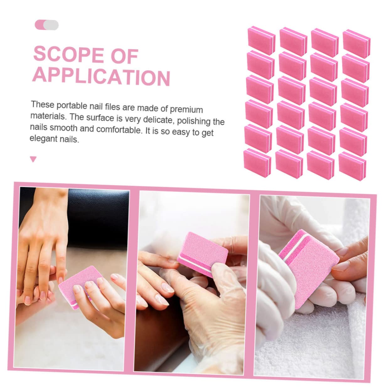 FRCOLOR 250pezzi Limette Per Unghie Professionali Per Manicure e Pedicure e Sicuri Per La Unghie Per e Casa