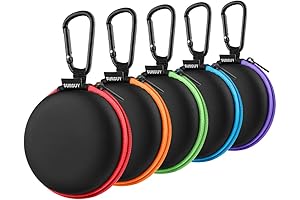SUNGUY Earplug Case Holder [5-Pack] Round Zipper Pocket