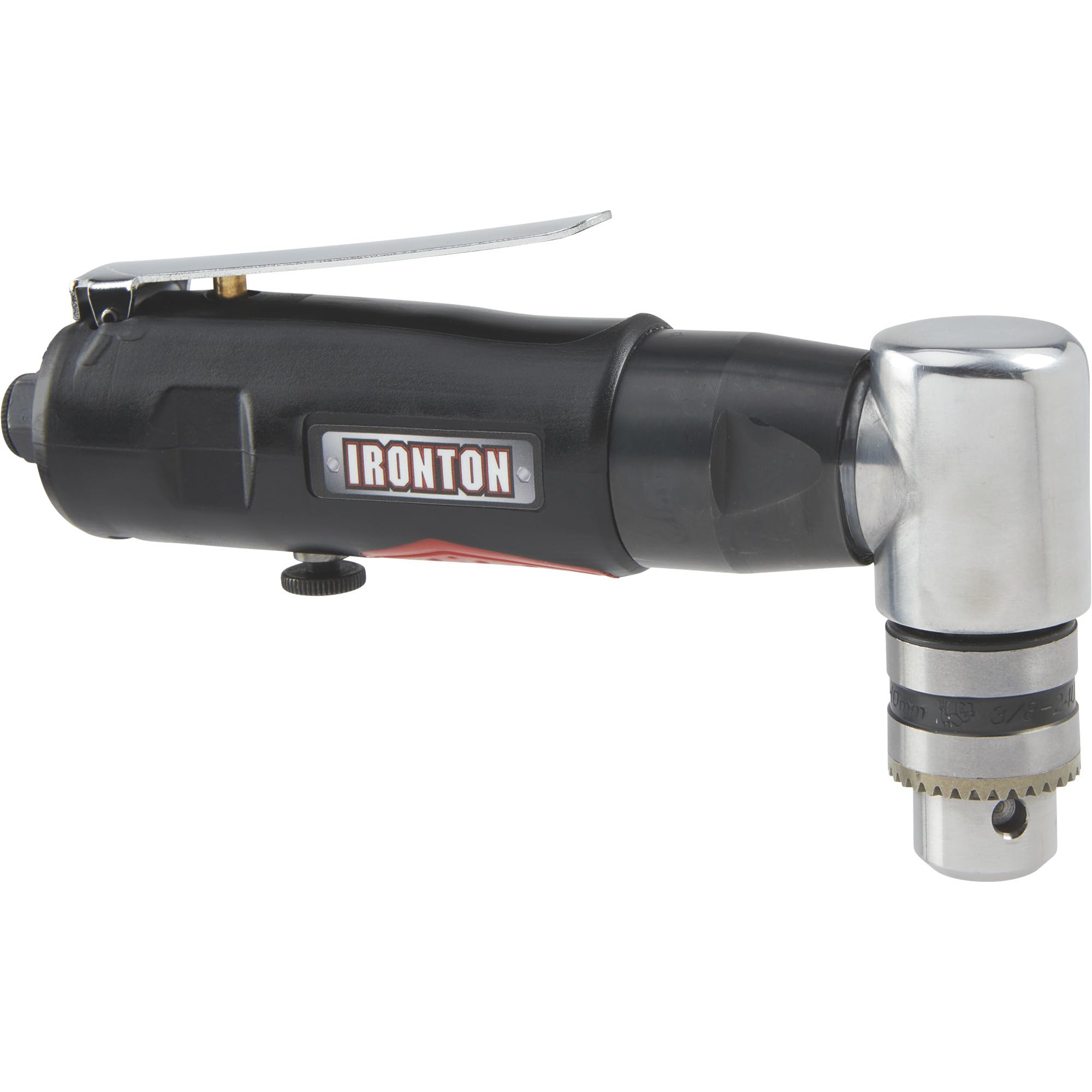 Ironton 3/8in. Angle Air Drill - Reversible, 1400 RPM