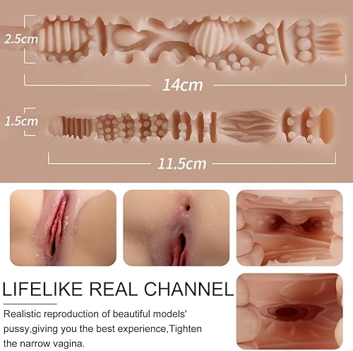 Miniatura 6 de AUSLOVE - Muñeca sexual vibratoria de succión automática, masturbador masculino realista de 14 libras con pechos grandes para sexo con senos,